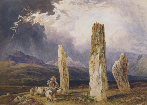 Druidical Temple at Tormore,isle of Arran (mk47), William Andrews Nesfield